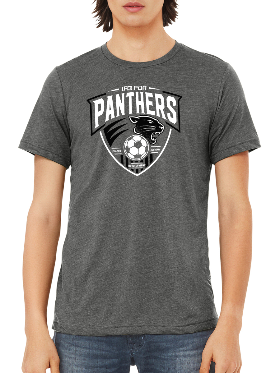 PDA Panthers Unisex Triblend Tee Grey