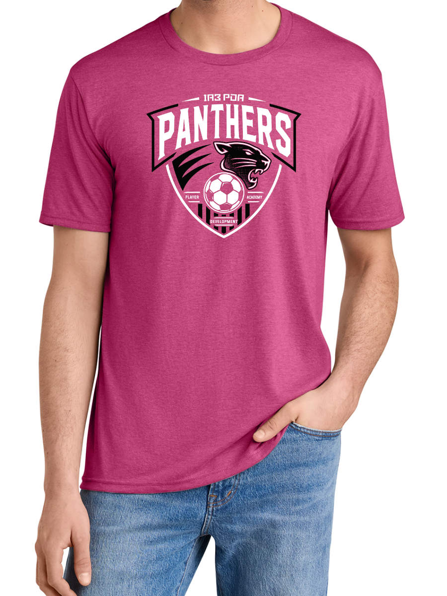 PDA Panthers Unisex Triblend Tee Pink