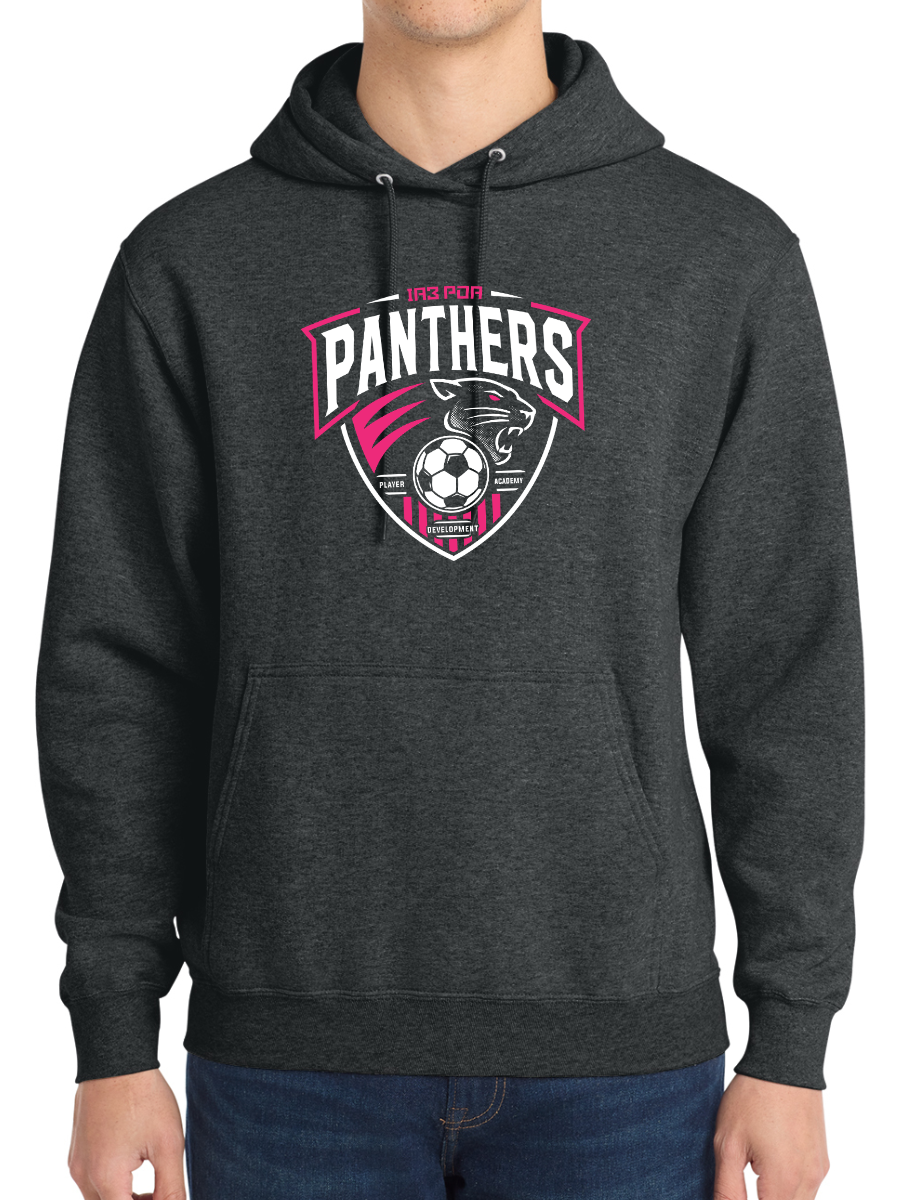 PDA Panthers Unisex Adult Hoodie Vtg Black
