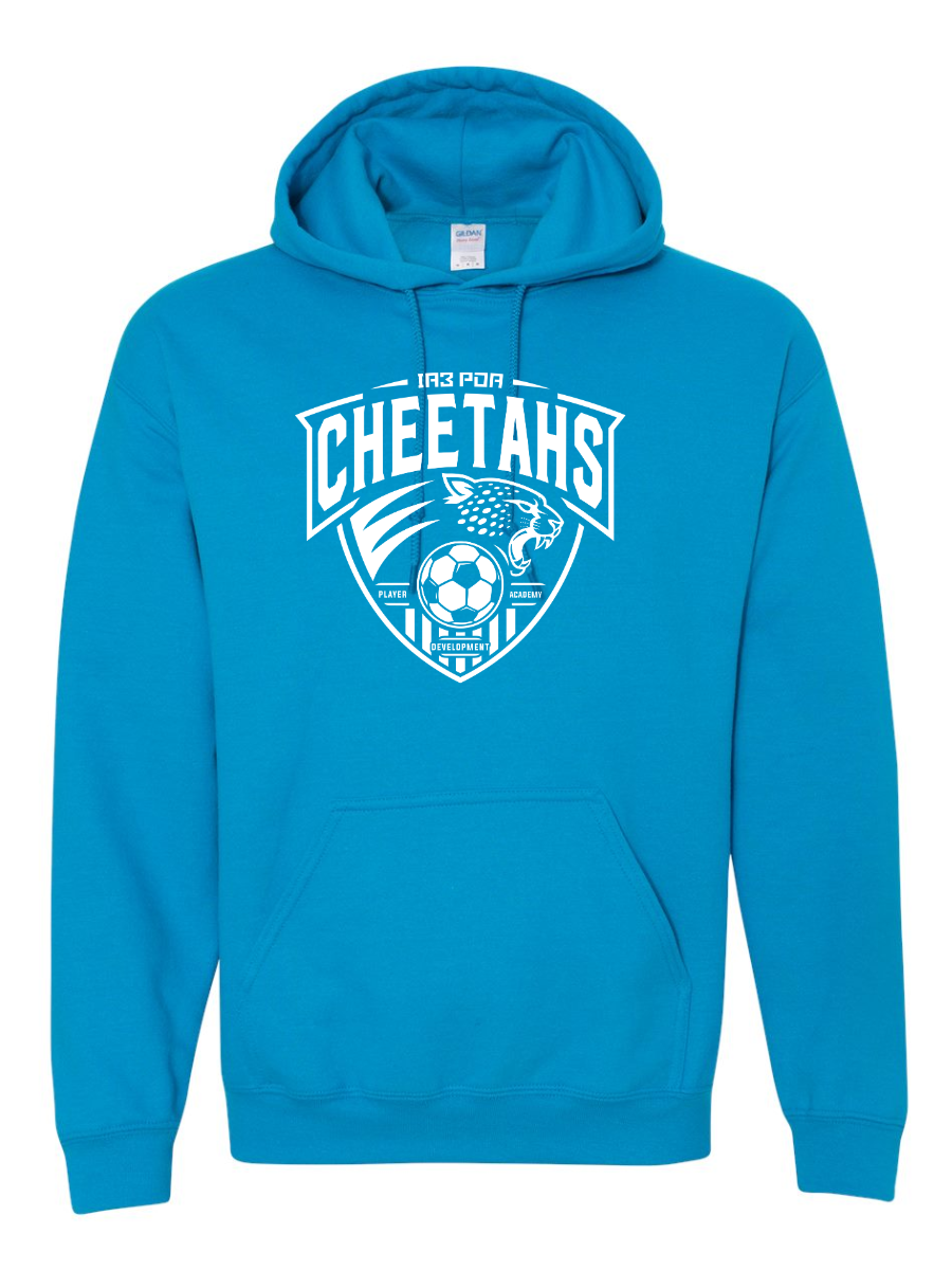 PDA Cheetahs Unisex ADULT Hoodie Turq