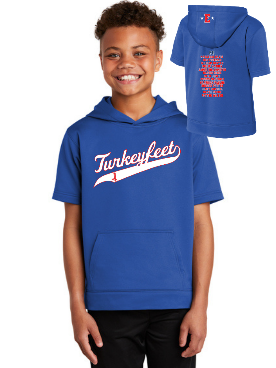 TURKEYFEET Roster Short Sleeve Hoodie 6U