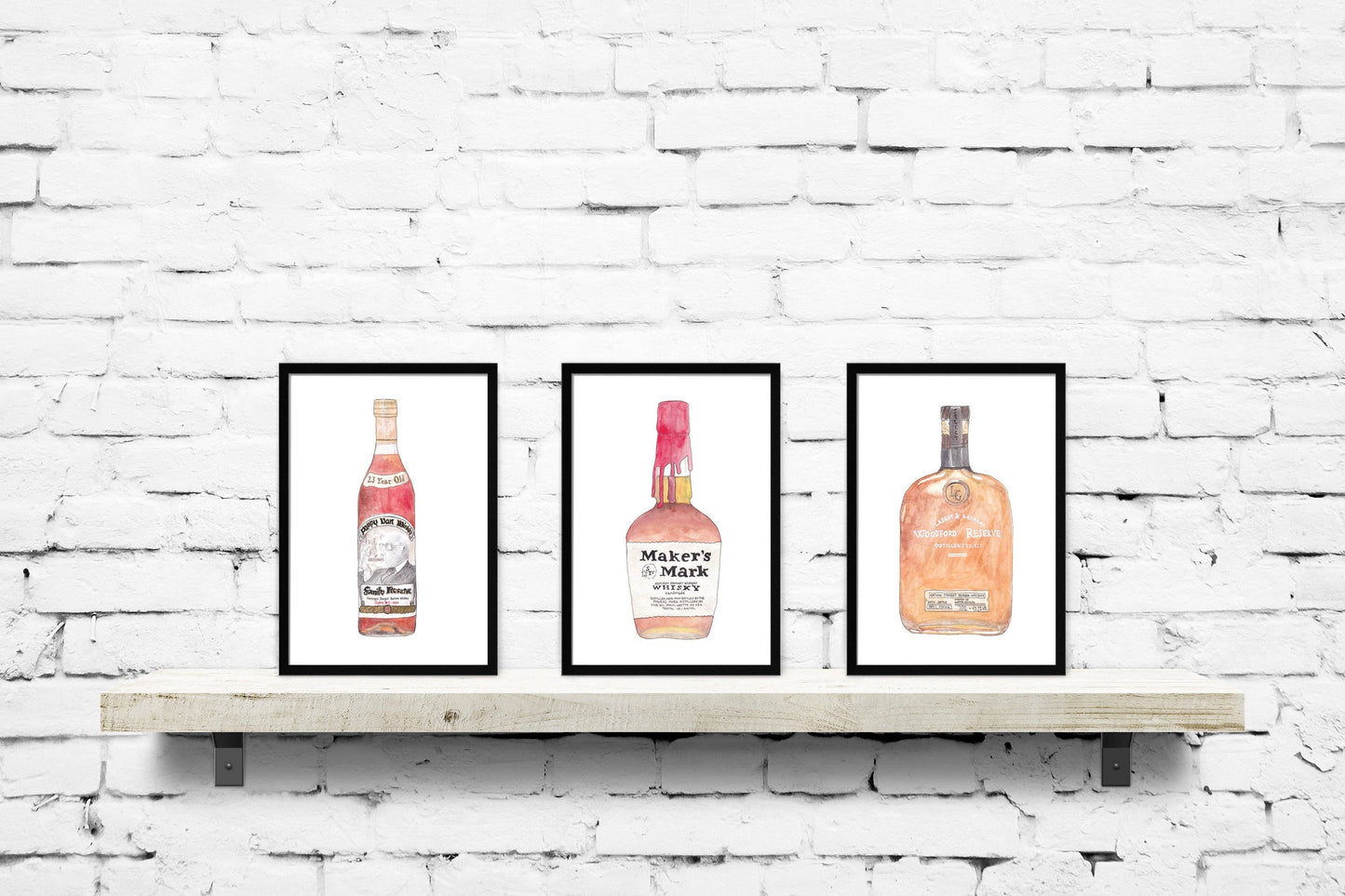 Maker's Mark Bourbon Bottle Print