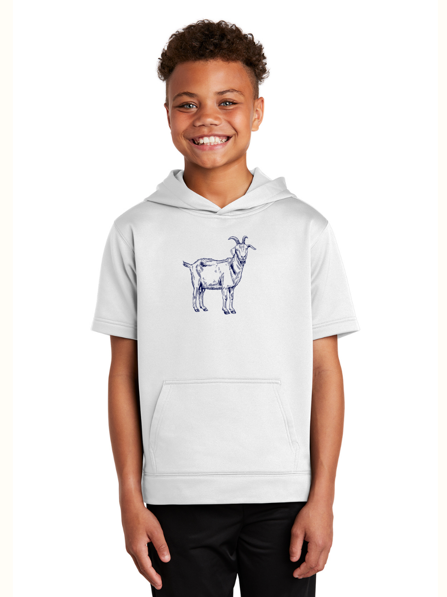 Youth Short Sleeve Hoodie - Goat