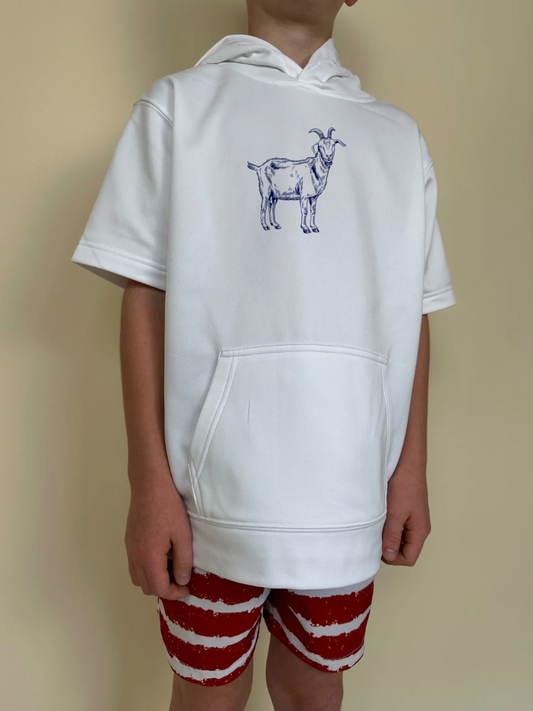Youth Short Sleeve Hoodie - Goat