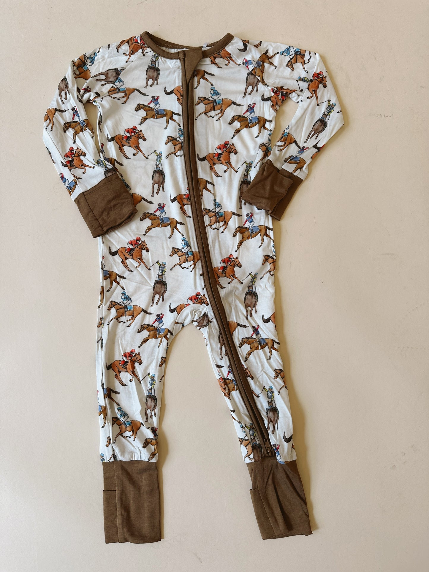 Horse Racing Kids Unisex Pajamas