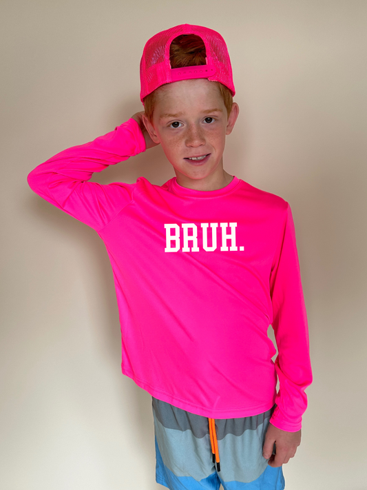 Youth Dry Fit Bruh Tee LS - 6 Colors