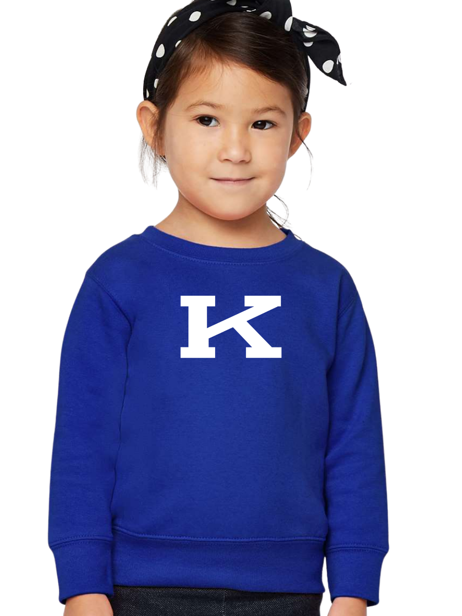 Toddler Vintage K Crew - Blue