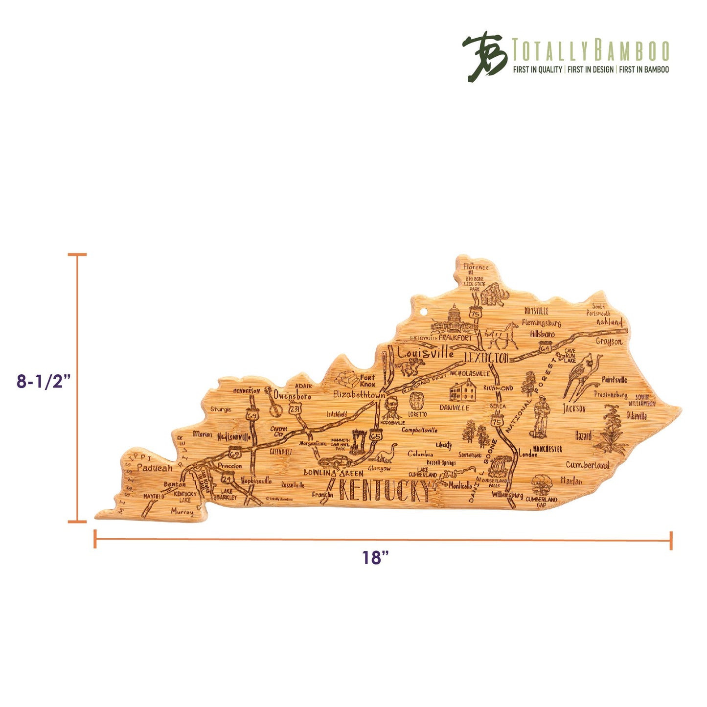Destination Kentucky Cutting Board