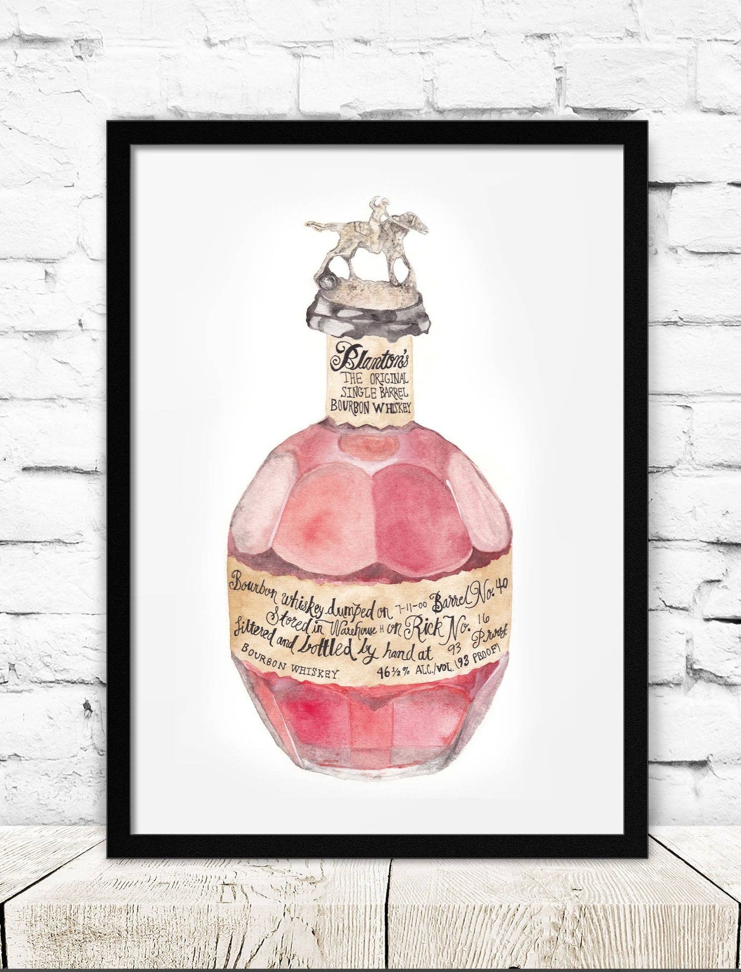 Blanton's Bourbon Art Print