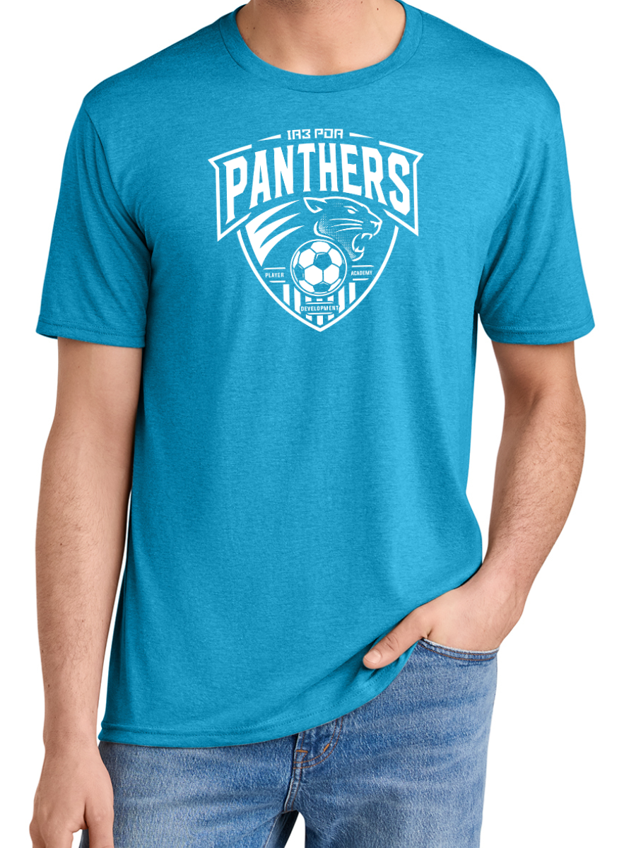 PDA Panthers Unisex Triblend Tee Turq