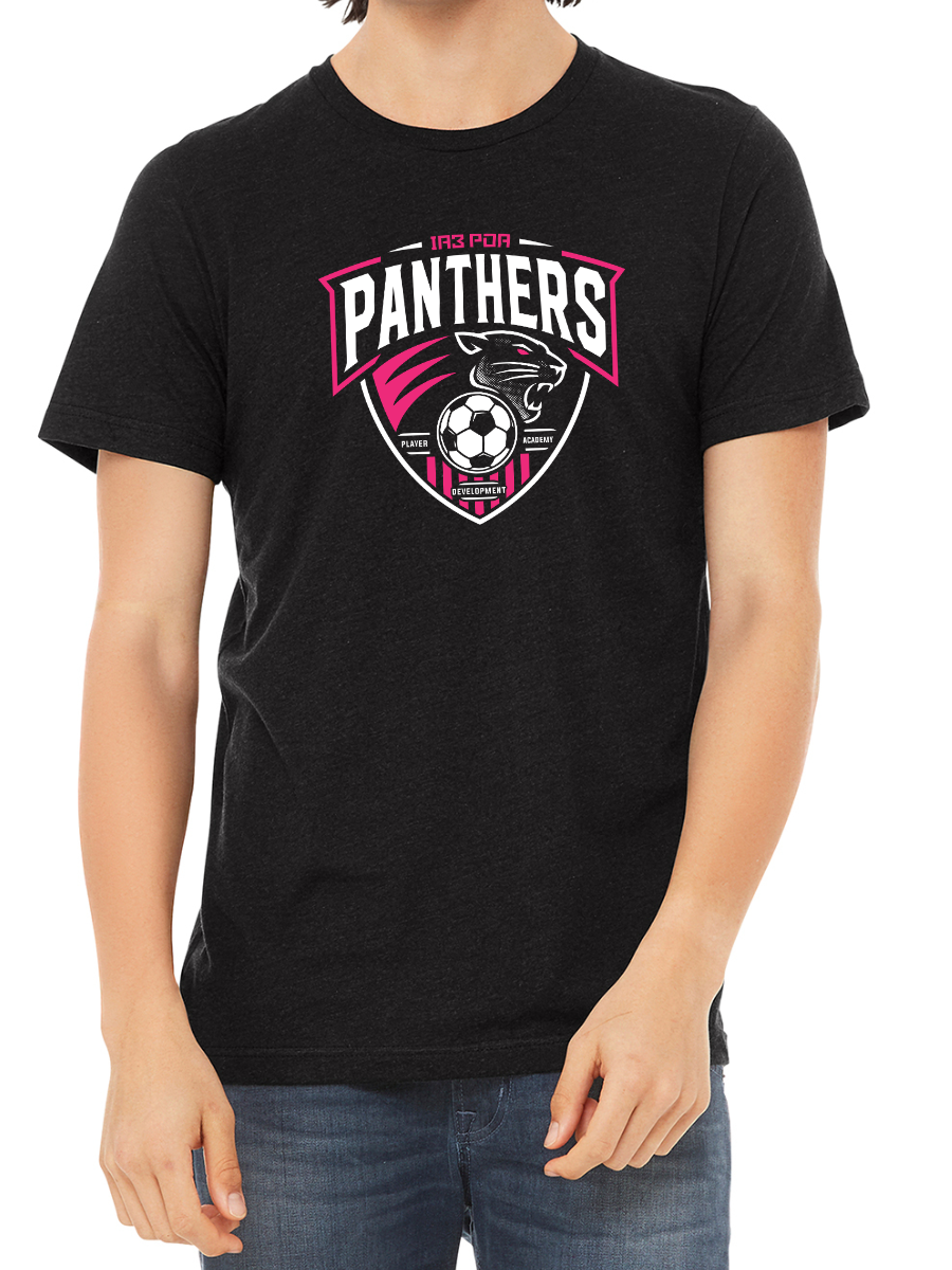 PDA Panthers Unisex Triblend Tee Vtg Black