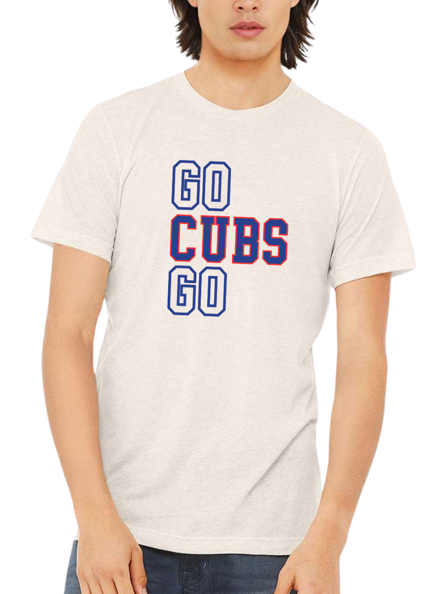 Go Cubs Go Adult Triblend Tee