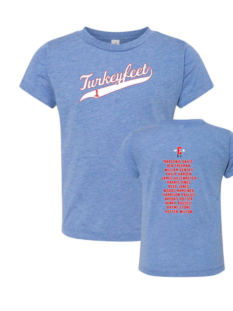 TURKEYFEET Roster Triblend Tee 6U (Toddler-Adult Sizing Available)