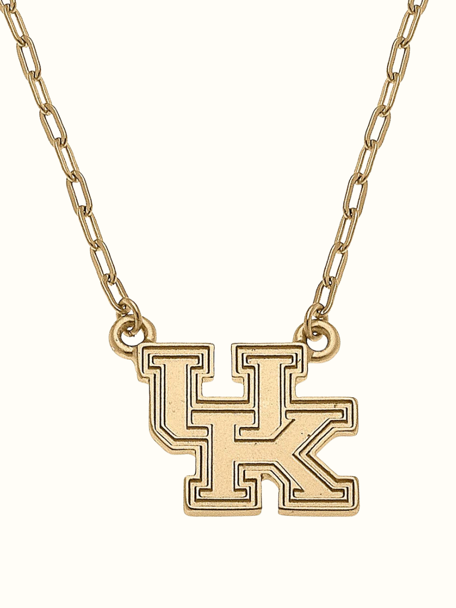 Kentucky Wildcats 24K Gold Plated Pendant Necklace