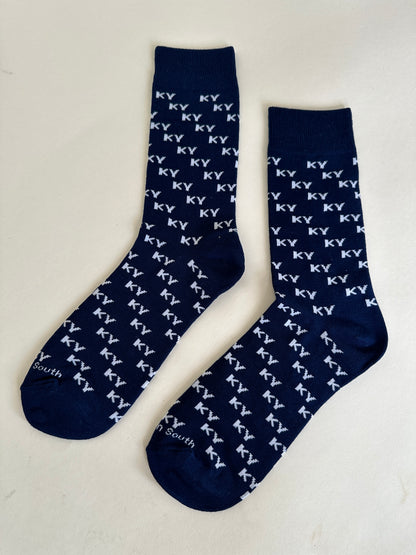 Navy K Y Socks