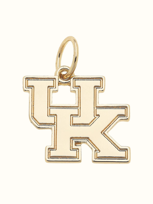 Kentucky Wildcats Shiny Gold Logo Charm