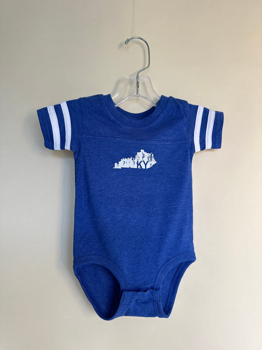 State Cutout Jersey Onesie Royal