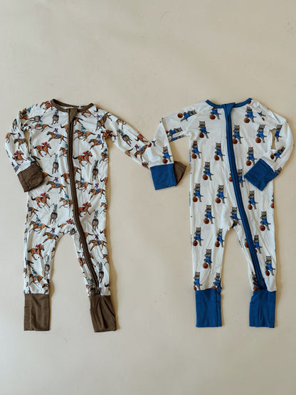 Horse Racing Kids Unisex Pajamas