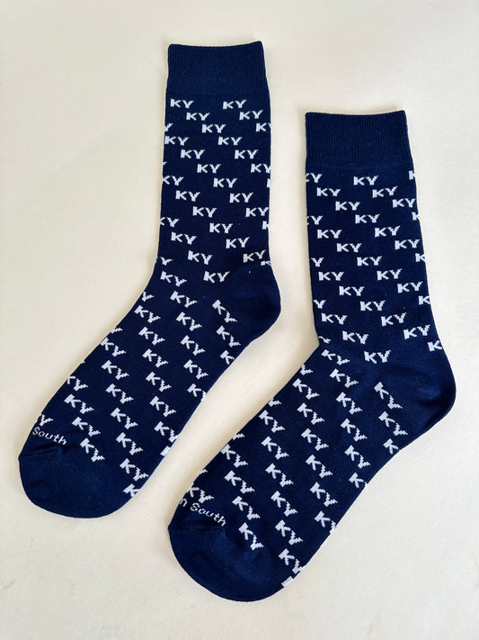 Navy K Y Socks