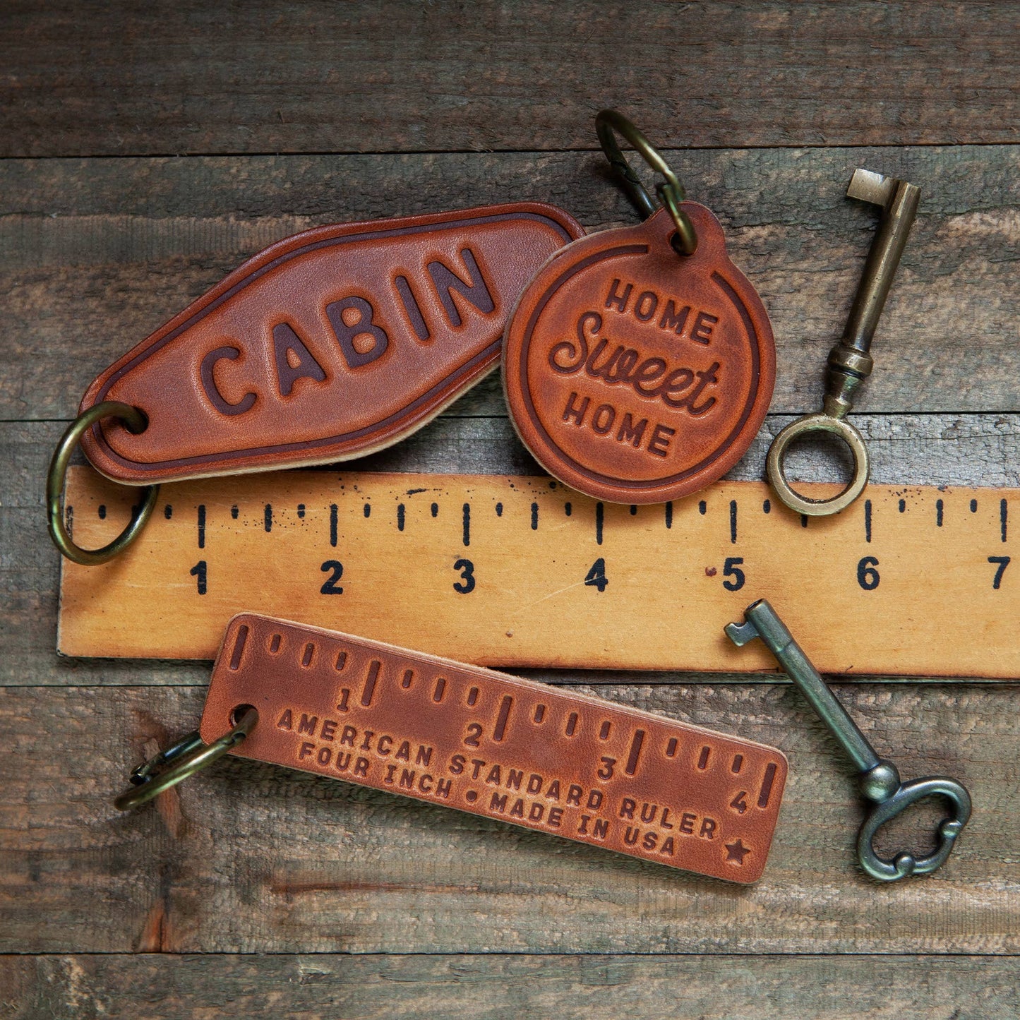 Kentucky Leather Keychain