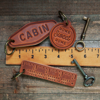 Kentucky Leather Keychain