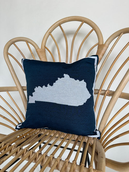 Navy Kentucky Pillow