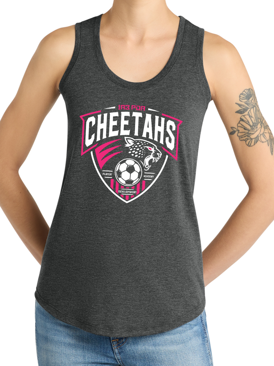 PDA Cheetahs Women's Tank Vtg Black