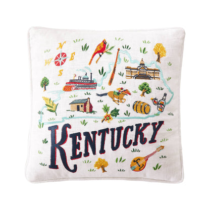 Kentucky Embroidered Pillow - COMING SOON: SIGN UP>