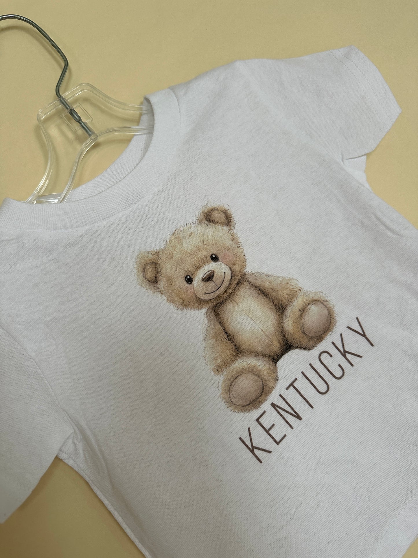 Toddler/Baby Neutral Teddy Tee White