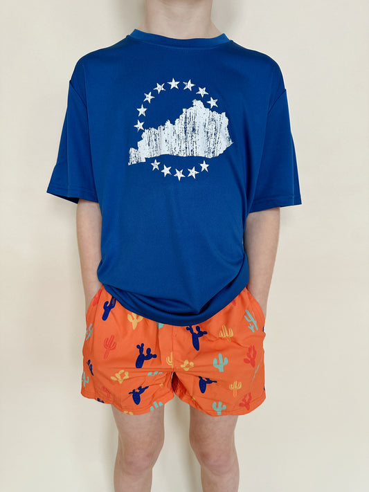 Youth Dry Fit All Star Tee Royal - S/S and L/S