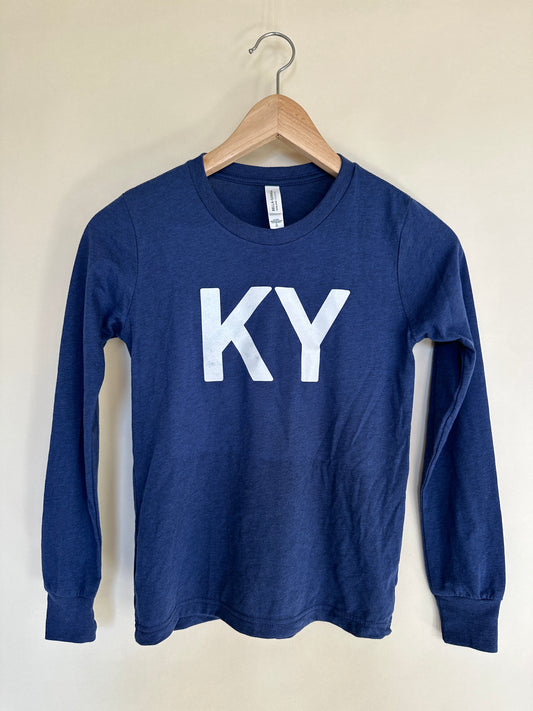 Youth K Y Tee Navy - S/S and L/S