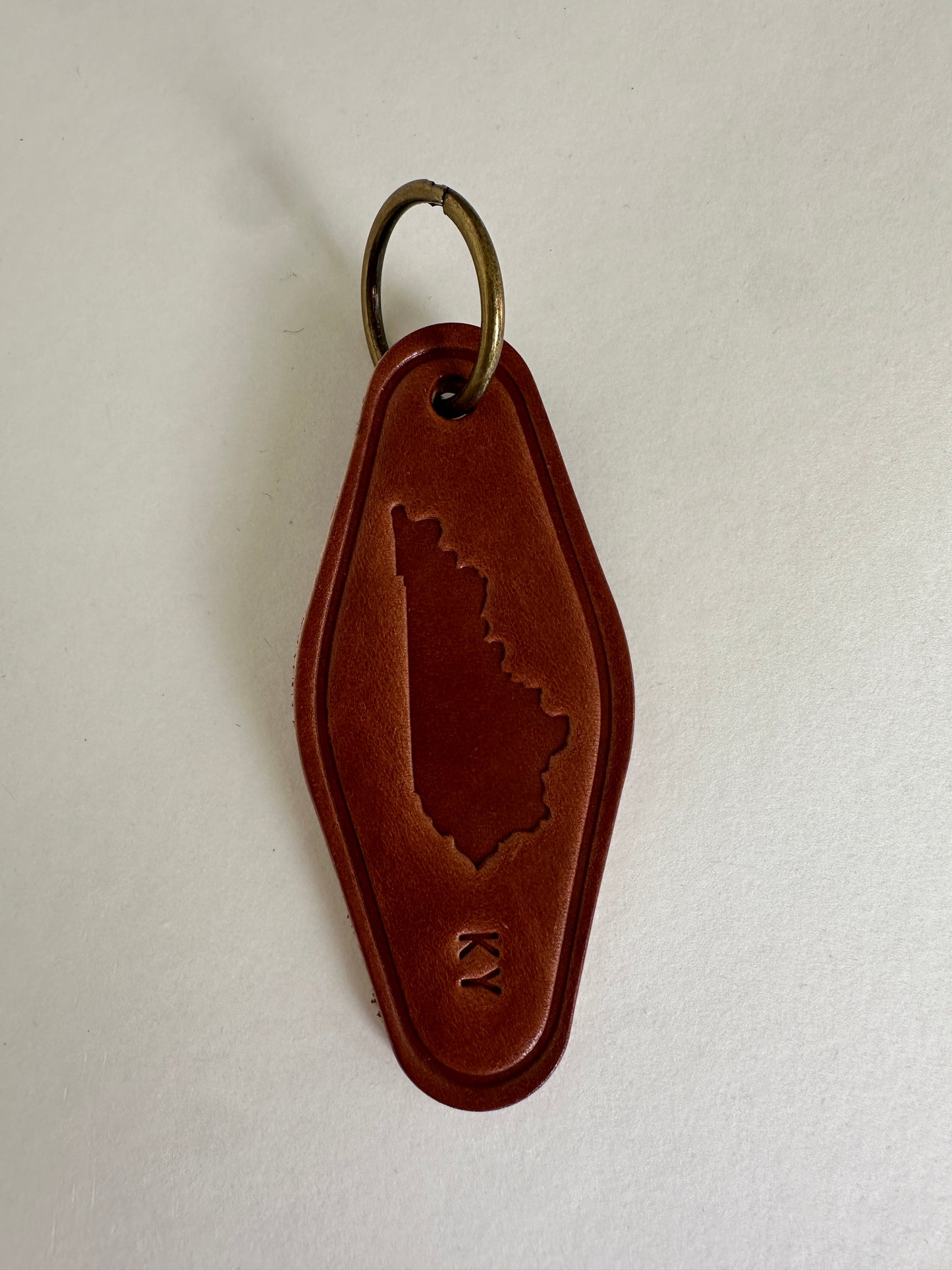 Kentucky Leather Keychain