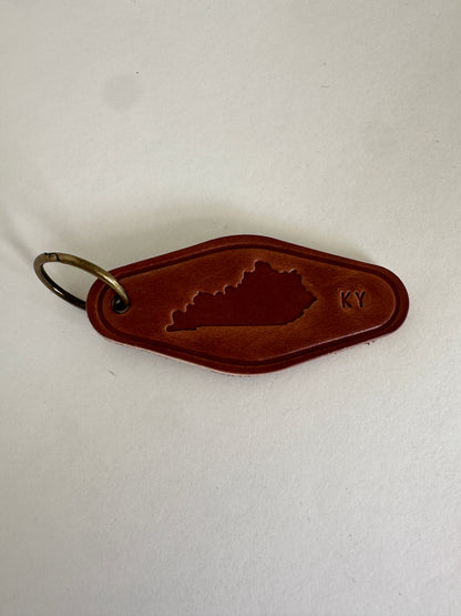 Kentucky Leather Keychain