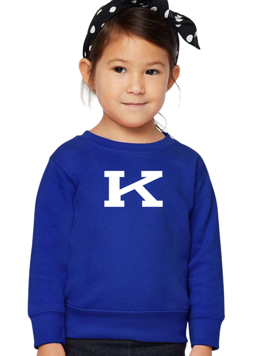 Toddler Vintage K Crew - Blue