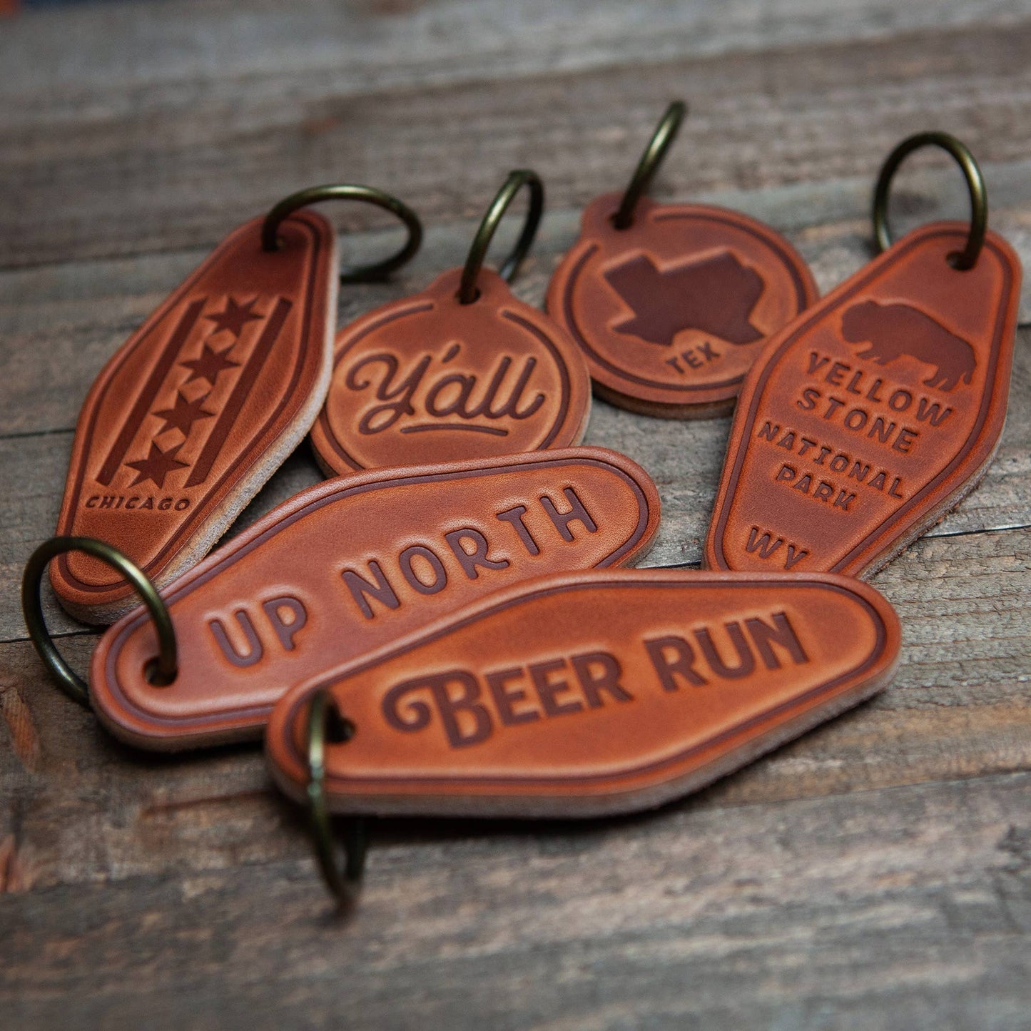 Kentucky Leather Keychain