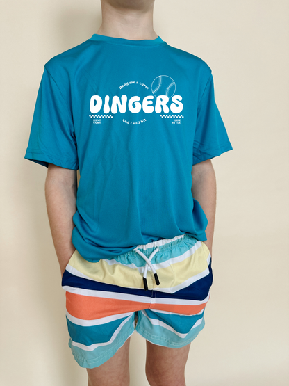 Youth Dry Fit Dingers Tee - 5 Colors