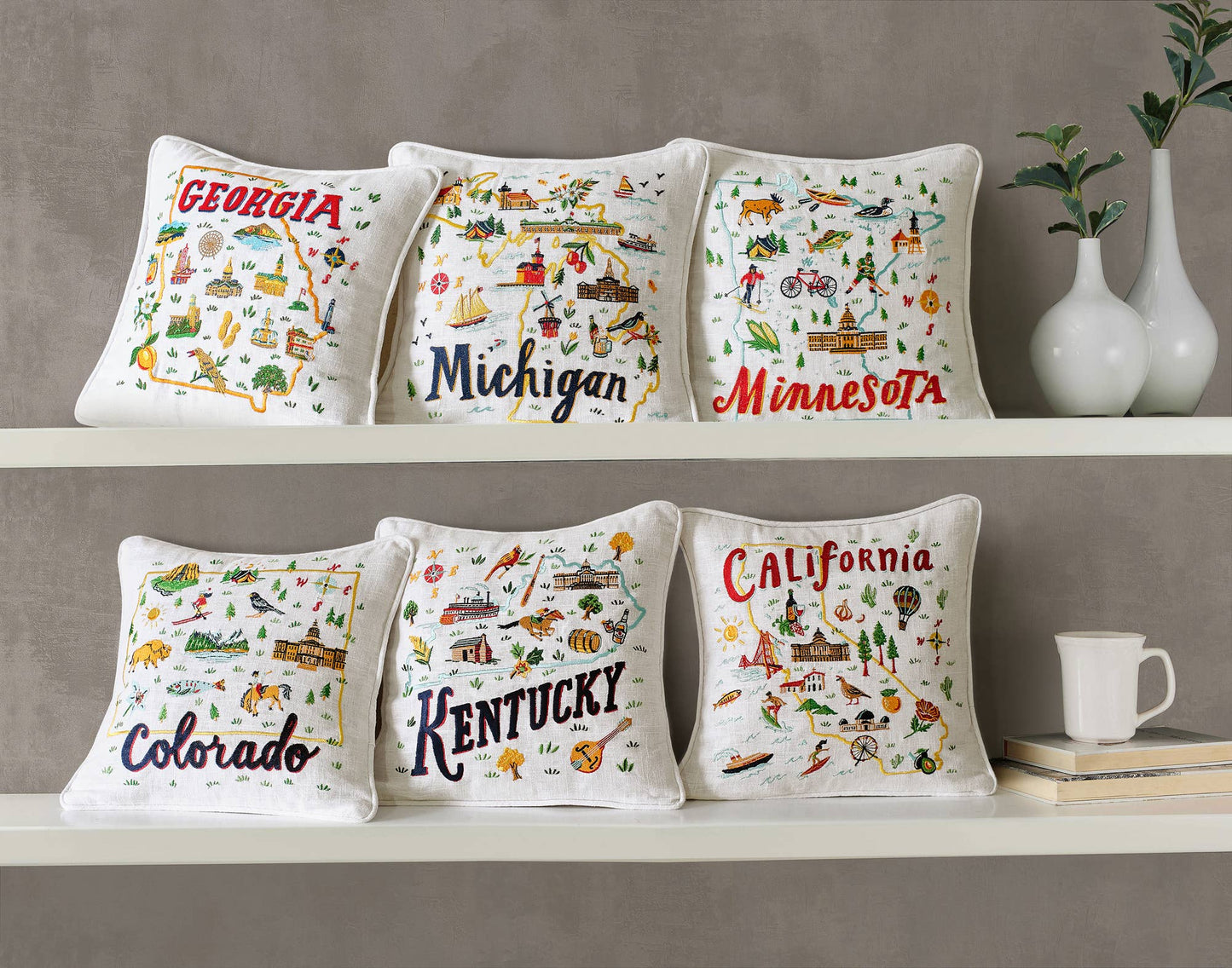 Kentucky Embroidered Pillow - COMING SOON: SIGN UP>